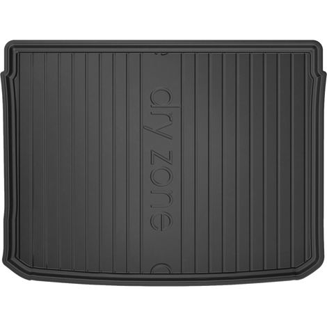 Tapis de coffre pour Fiat 500X 2014-2018 Pre-FL avec roue de secours TPE Noir 1x (1/5)
