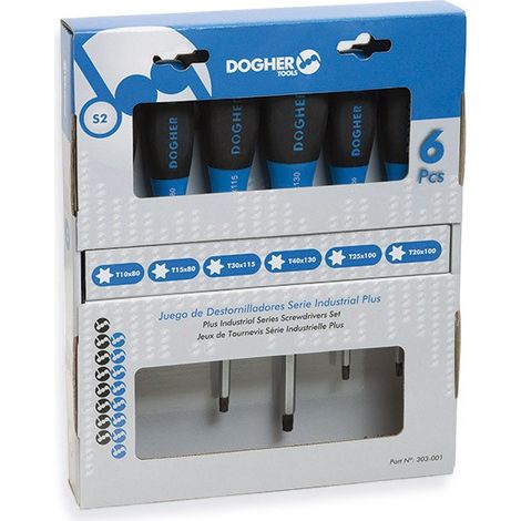 Schraubendreher-Set aus Karton, 6-teilig, Torx, Industrial Plus  DOGHER 303-001