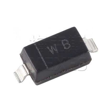 Changjiang Electronics BZT52C6V8, screen printed WB, SOD-123 package, 0.5W 6.8V SMD Zener diode, chip, electronic component, 5 units shipped.