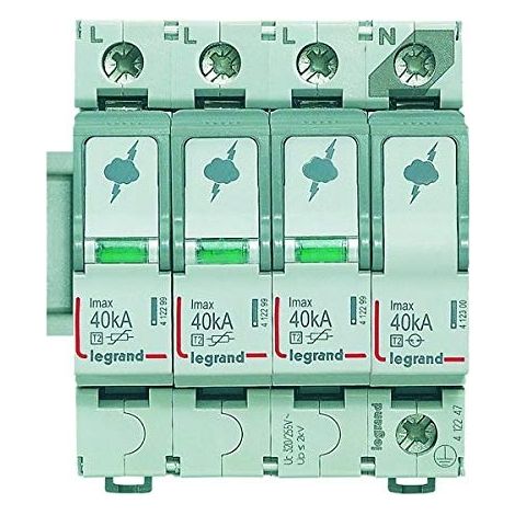 LEGRAND 412247 SPD TYP2 ÉCHELLE PARASURTENSEUR 40 KA 3P+N
