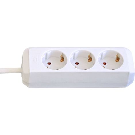 Brennenstuhl 1158610015 Multipresa 3 scomparti Bianco Schuko 1 pz.