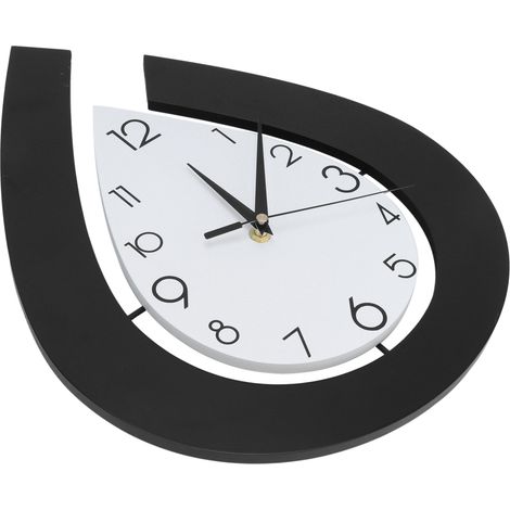 Nordische Hängeuhr in einzigartiger Form, geräuschlos, Wanduhr für Wohnzimmer, Café und Geschäft (1/5)