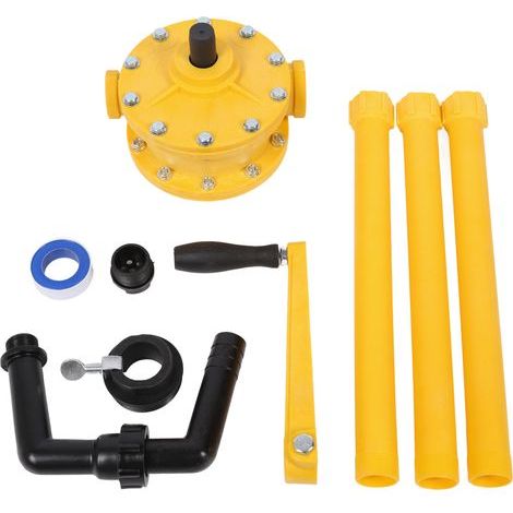 Pompa manuale per fusti, prevalenza 3-5 m, portata 35 l/min, travaso manuale di olio per impieghi gravosi in fusti da 5 a 55 galloni (1/5)