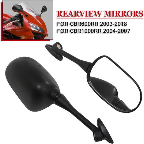 Compatible with Honda CBR600RR F5 (2003-2012) and CBR1000RR (2004-2007) mirrors. (1/5)