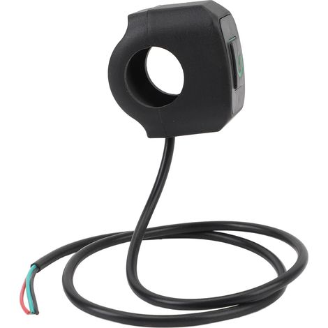 Interrupteur étanche 22 mm pour moto, universel, pour guidon, klaxon, phare, bouton de commande, lumière verte (1/5)