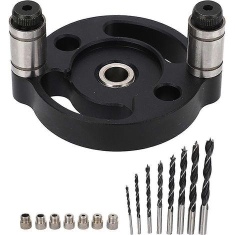 Rundlochstanzer-Set mit selbstzentrierender Zentrierfunktion und Bohrbuchsen B (1/4)