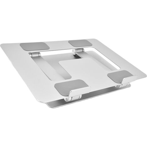 Faltbarer, kühlender und erhöhter Laptopständer aus Aluminium, silber (L301) (1/5)