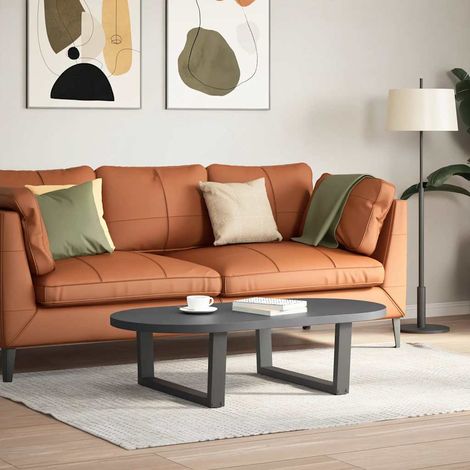 Maison Exclusive - Gambe per Tavolino da Caffè a Forma di V 2 pz Antracite 70x(30-31,3) cm Acciaio