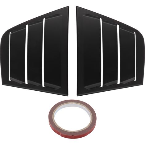 2 pièces Déflecteurs d'air latéraux ABS résistants à l'usure, grilles de ventilation arrière pour Dodge Charger 2011-2021 Noir (1/5)