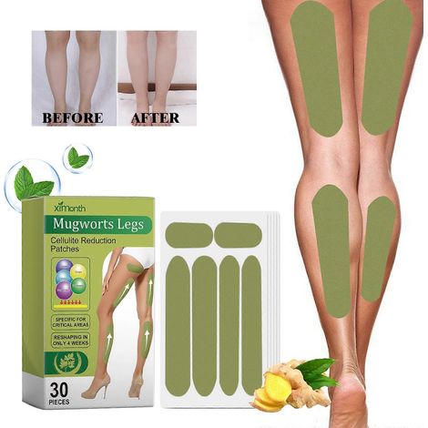 Mugworts Legs Cellulite Reduction patches, Calf Lift Shaping Wormwood Leg Stickers Leg Moxibustion Patch (1/4)