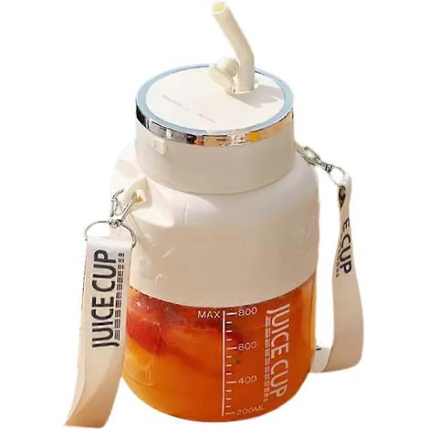 Tragbarer, kabelloser Entsafter mit 800-ml-Becher, elektrischer Zitruspresse für frisches Obst, großem Fassungsvermögen und 10 Edelstahlklingen, B (1/5)
