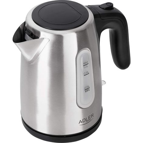 Bouilloire Adler 1 L inox avec filtre à eau