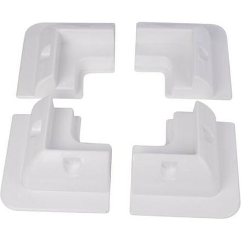 Kit De Montage Pour Panneau Solaire - ABS - Pour Caravane Et Camping-Car - 150 X 150 X 65 Mm - Blanc - 1 Pièce (1/3)