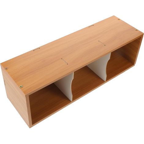Étagère à CD et Dvd Autoportante Grosse Capacité en Bois Couleur Noyer, Porte-disques pour Rangement Organisé, Meuble Multimédia Bureau, Salon ou Chambre D’élève (1/5)