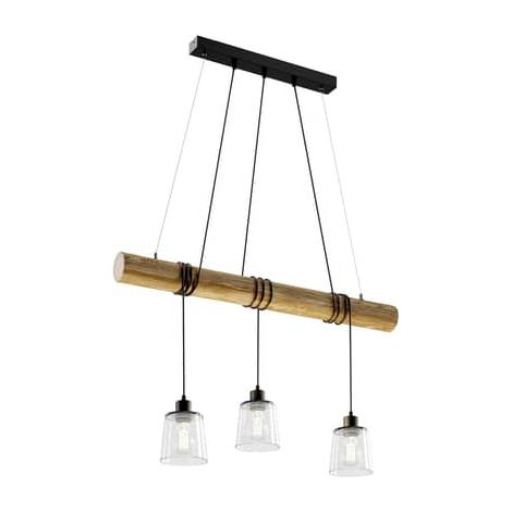[GEBRAUCHT] B-Ware Euluna Hängeleuchte Karrl Deckenlampe Pendelleuchte Deckenlampe 3 Flg Klar Braun
