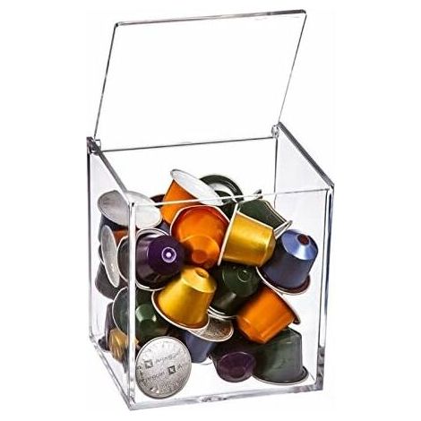 VURAHOME - Porte-capsules en méthacrylate pour capsules nespresso ou dolcéguste Capacité pour 13 capsules Dolce Gusto ou 40 capsules Nespresso (1/5)