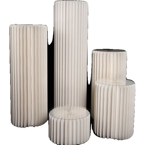 Ornamenti per colonne pieghevoli, motivi personalizzabili, design espositivo elegante, H20 40 60 80 100 (1/2)