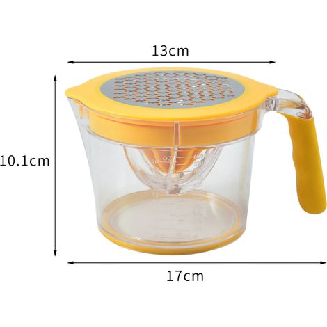Multifunktionale 4-in-1-Zitruspresse (manuell) für Zitronen, Früchte und Süßigkeiten, inklusive Geschenkverpackung, direkt vom Hersteller