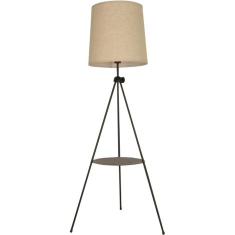 Lámpara De Pie Trípode Con Mesita "Madison" - Beige (1/5)