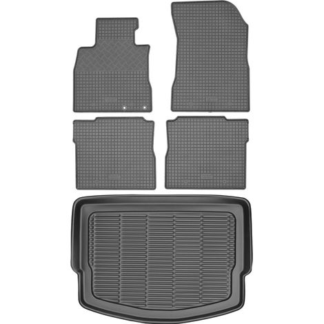 Juego de alfombrillas de goma para coche y alfombrilla para maletero para Nissan Note II Hatchback del 2013 (1/5)