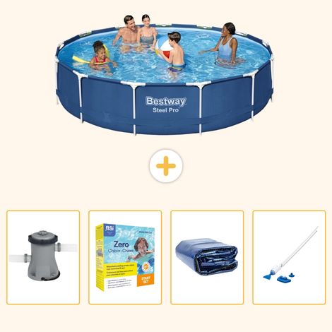 Bestway Bestway Steel Pro Ronde - 396x84 cm - 5-pièces S196 (1/5)