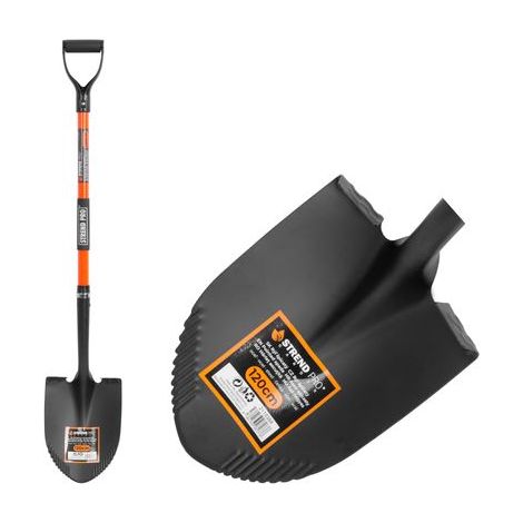 Spaten Strend Pro Premium, spitz, mit Fiberglasstiel D 1230 mm