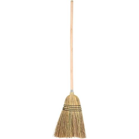 Balai - L 5,4 x l 28,5 x H 135,2 cm - Paille - Livraison gratuite (1/3)