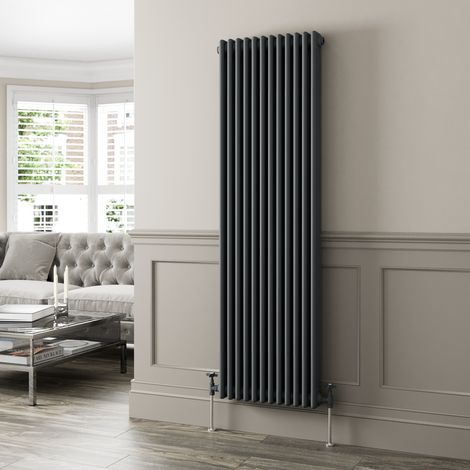Anthracite Traditional Colosseum Vertical Column Radiator 1800 x 560mm Triple (1/5)
