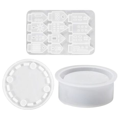 Moule à Porte-Bougie Tealight,Design De Maison Creuse Moule En Résine Pour Porte-Bougie De Béton,Pour Création DIY Décoration Maison Projet Saisonnier Fête
