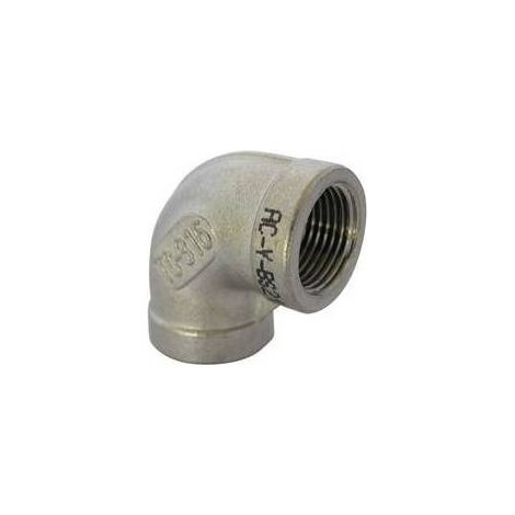 GOMITO A 90° FF ACCIAIO INOX Misura: 3/4"