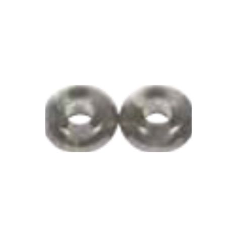 RAYHER - 3 PEZZI - PERLINE IN VETRO CONFORO GRANDE Ø12MM L.5 MM - COLORE ANTRACITE