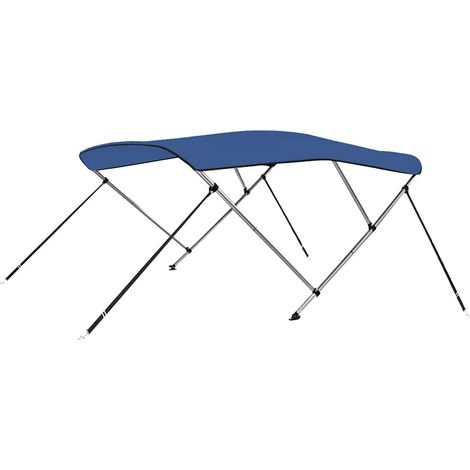 Auvent bimini bateau 3 arceaux polyester bleu marine 183 x 160 x 137 cm - PANGIVO (1/5)