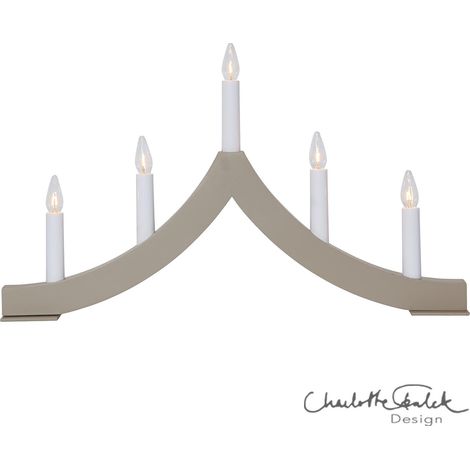 Lichterbogen ,Pagod, 5-flammig, Holz, beige (1/3)