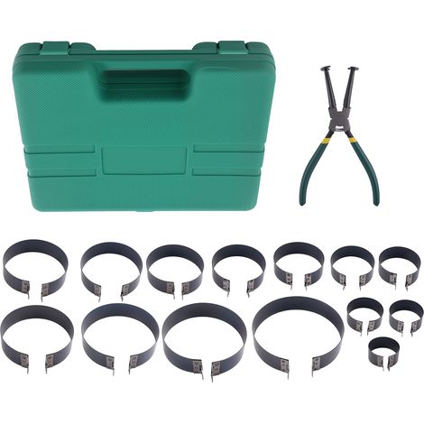 Professional Piston Ring Compressor Cylinder Installer with Plier & 14 Band Tool (1/5)