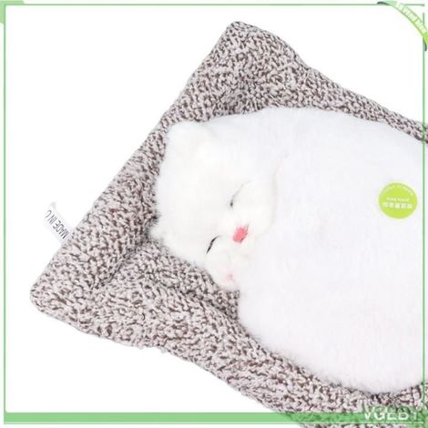 Figurine de chat - FAFEICY - Modèle réaliste - Fourrure douce - 26x20x10 cm - Intérieur/Extérieur (1/5)