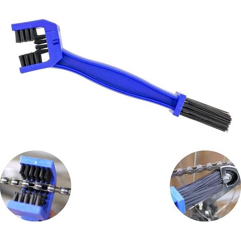Hochleistungs-Nylon-Fahrradkettenbürste Motorrad-Reinigungsbürsten Blau