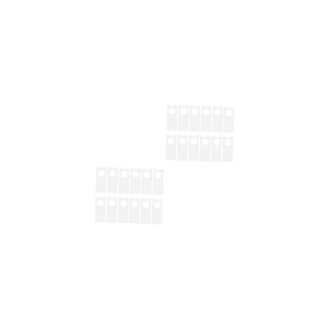 100 Pièces Étiquettes Plastique Suspendues pour Plantes Jardin Imperméables avec Attache Anneau Marqueurs Blancs Résistants Aux Intempéries pour Identification et Classement des