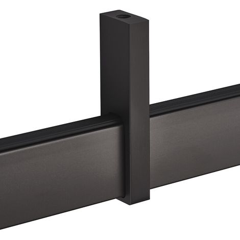 Support intermédiaire sous-tablette pour penderie renctangulaire - en aluminium finition anodisé - 75 x 20 x 10 mm - SYNBIOZ (1/4)