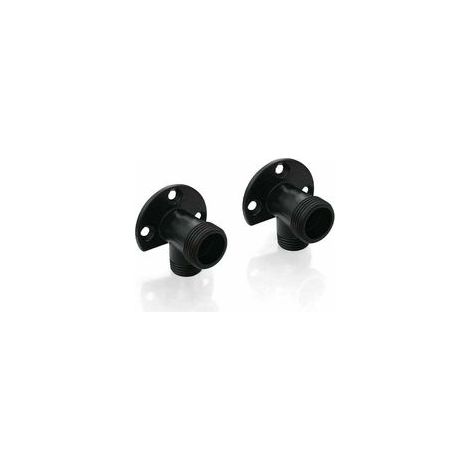 Kit Raccordement Douche Extérieure Noir Mat, Adaptateur NPT 1/2 M Vers G 3/4 M, Conversion Encastré à Surface, Lot de 2 (1/2)