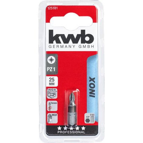 Inserto di avvitamento croce 1 pz Kwb 25 mm (1/4)