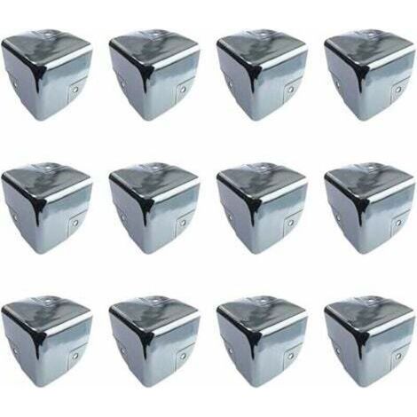 Möbelschutz, Eckenschützer aus Metall, Tischkantenschützer, 12 Stück, Kantenschutz aus Metall, Eckenschützer für Tische und scharfe Möbel (1/4)