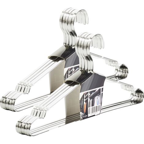 SOTECH Design Kleiderbügel Edelstahl 450 x 193 mm mit Haken, 10er Set (1/5)