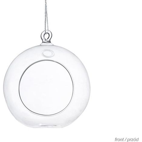 Portacandele a sfera in vetro da 10 cm, 4 pezzi