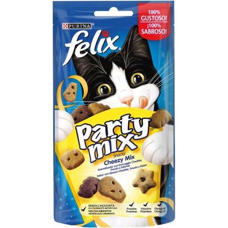 Snack Felix party mix cheezy 60grs - caja 8uds - Purina (1/2)