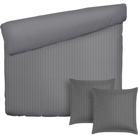 Parure de lit 3 Pièces 2 Personnes - Housse de Couette 240x220cm (1/5)