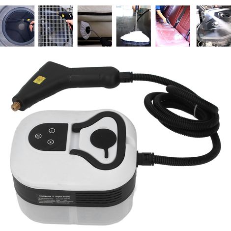Nettoyeur vapeur portable blanc haute température/haute pression 50-210 ml/min, adapté aux voitures, cuisines, meubles, joints et carrelages (norme européenne 220 V) (1/5)