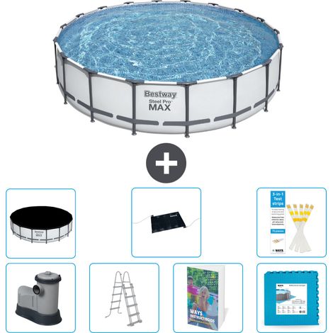 Bestway Steel Pro MAX Rund - 549x122 cm - 8-teilig S621
