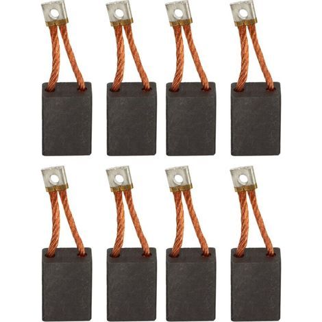 Balais de carbone pour outils ��lectriques, paquet de 8 balais de carbone d'entr��e de gamme 102938601, adapt��s aux chariots �� main Club Car DS L6 L8, fabriqu��s en m��tal et en carbone, longue dur�