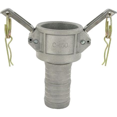 Conexi贸n Camlock C hembra rosca 1.1/2" terminal manguera aluminio. UNIVERSAL HCN100CAL038 (1/2)