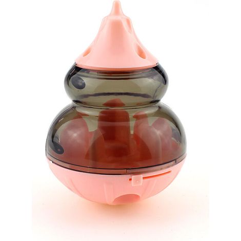 Jouet interactif pour chien avec lumière clignotante et nourriture qui fuit, distributeur de nourriture pour chiots et chats, boule de puzzle, mangeoire lente, jouets pour friandises (1/5)
